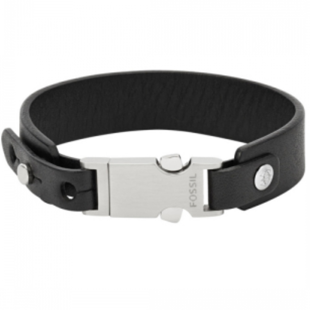 Fossil leather vintage buckle bracelet